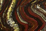 Polished Tiger Iron Stromatolite - Billion Years #129208-1
